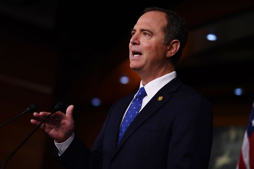 Adam Schiff speaks in Washington, D.C, Dec. 3.