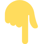 Down pointing backhand index
