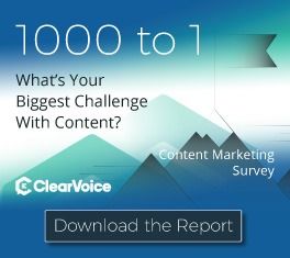 1000 tot 1 tevredenheidsmarketing enquêteresultaten: Wat is uw grootste uitdaging met inhoud?