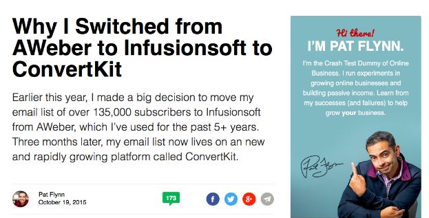 pat flynn convertkit partner webinar story