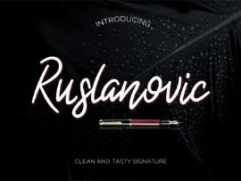 Handtekening Typeface Webontwerp