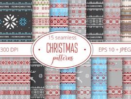 Kerst naadloze patronen