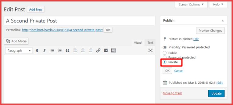 WordPress Private Visibility Guide