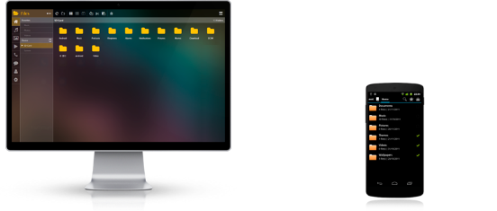 Use drag and drop to transfer files between your smartphone and computer.