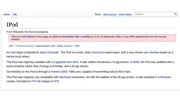 Ecco la paleo Wikipedia