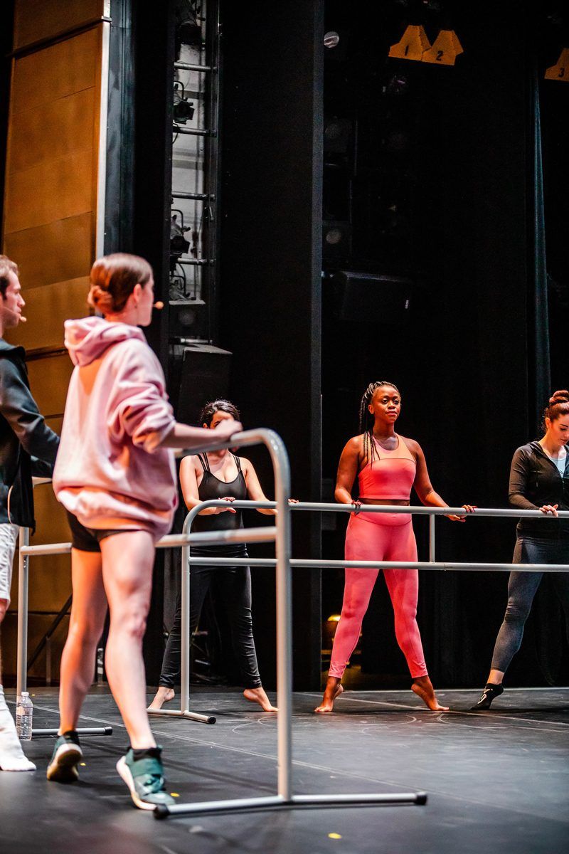 New Celebrity Summit review featured by top US travel blogger, Alicia Tenise: image of American Ballet Theatre Barre Class on Celebrity Summit