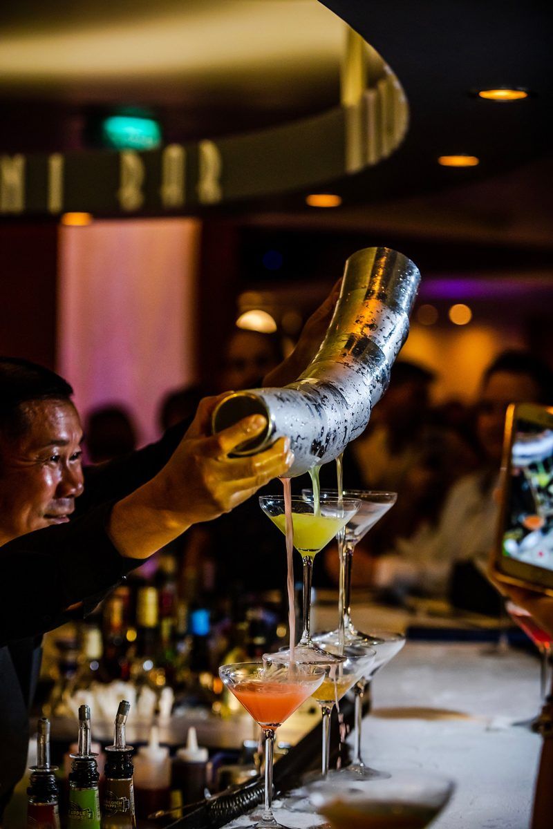 New Celebrity Summit review featured by top US travel blogger, Alicia Tenise: image of The Martini Bar Celebrity Summit