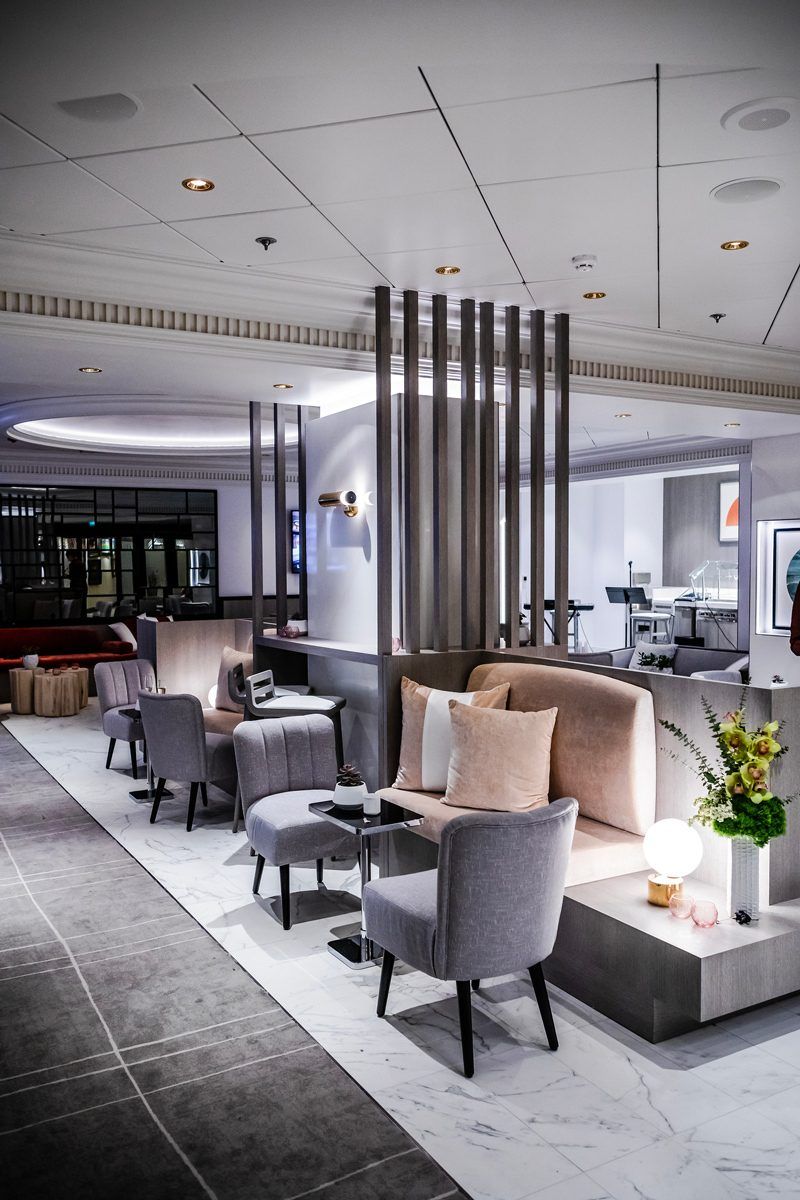 New Celebrity Summit review featured by top US travel blogger, Alicia Tenise: image of The Retreat Lounge Celebrity Summit