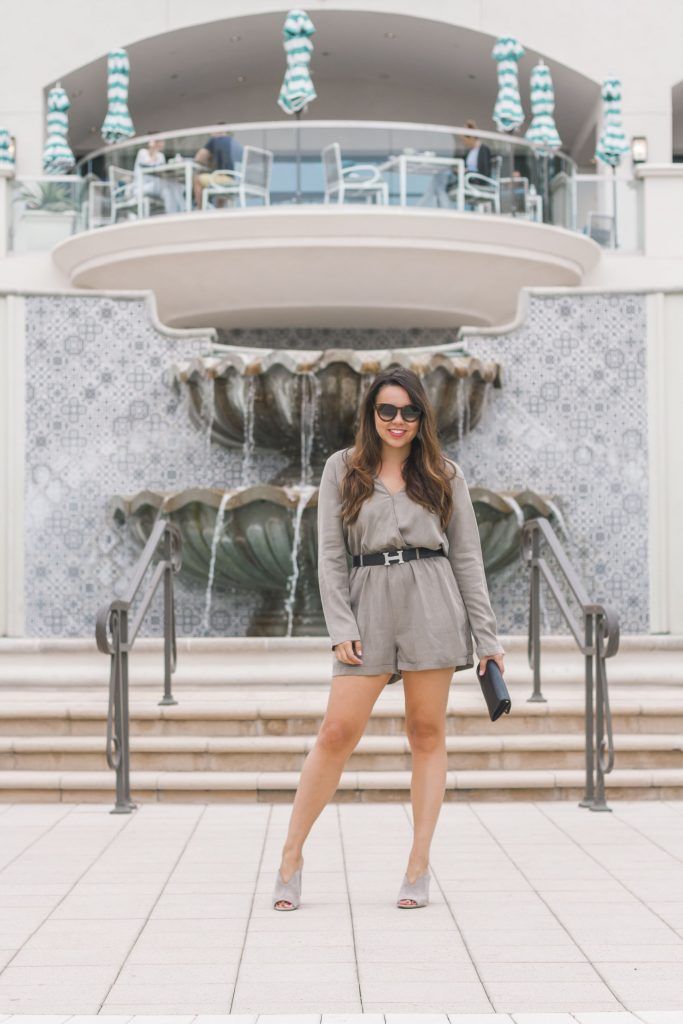 olive romper outfits fall