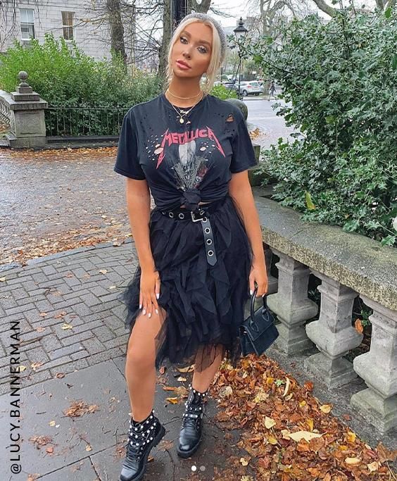 Black Layered Skirt