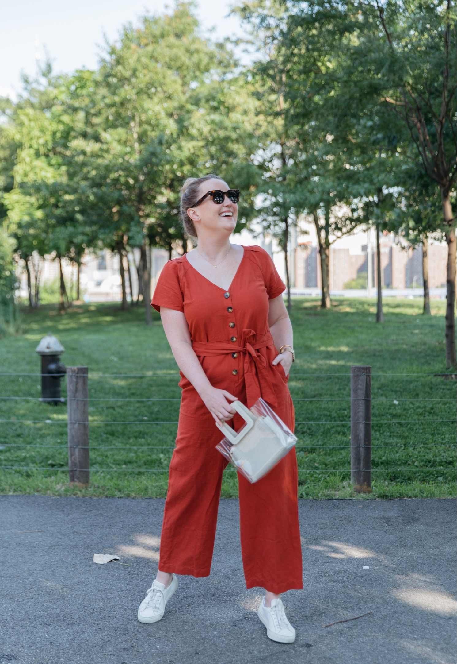 Colorful Linen Jumpsuit I wit & whimsy