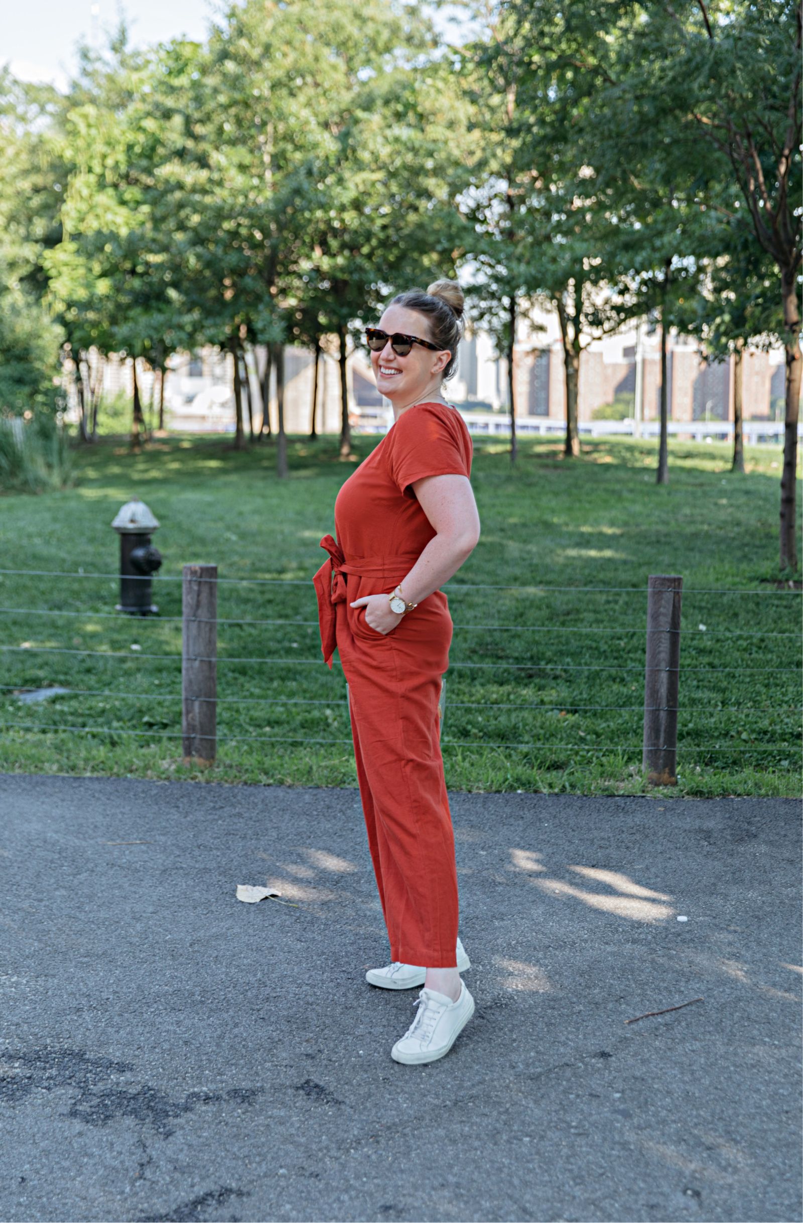 Colorful Linen Jumpsuit I wit & whimsy