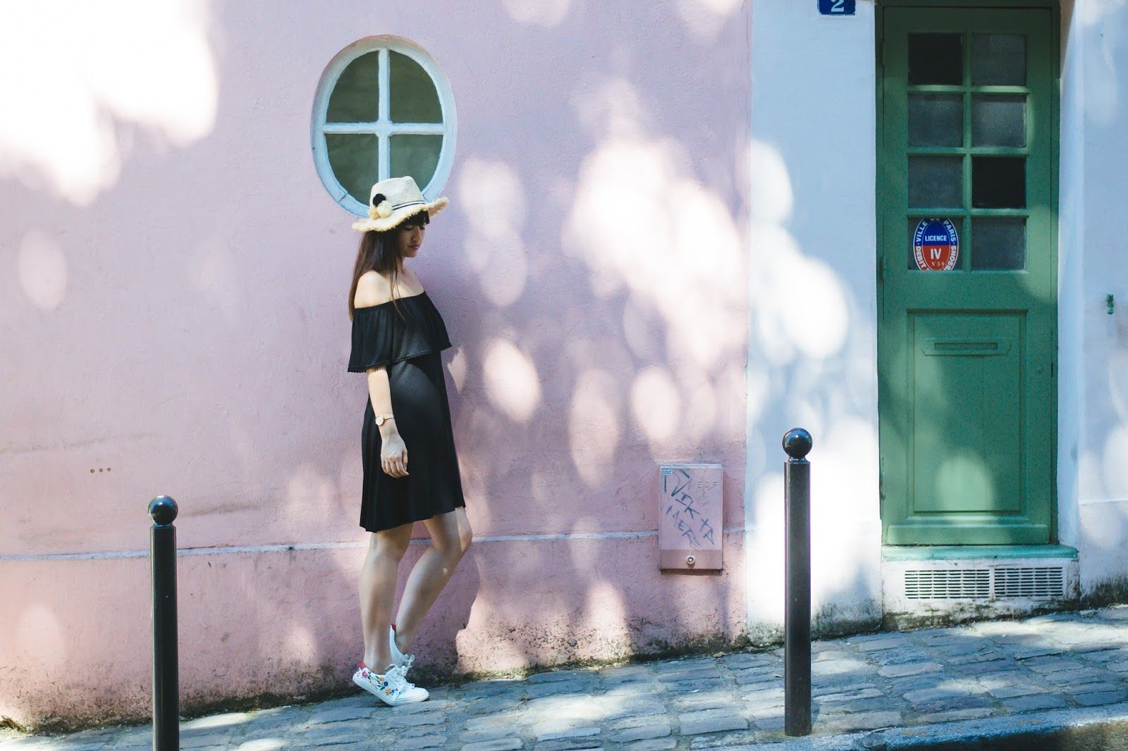 marks&Spencer-blackdress-paris-summerlook-styling-parisianstyle-meetmeinparee