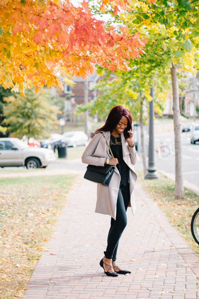 All Saints Taupe Coat