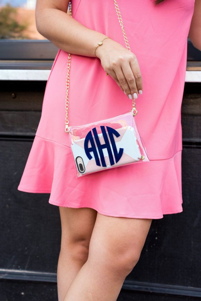 clear game day purse, stadium approved handbags | Adored by Alex