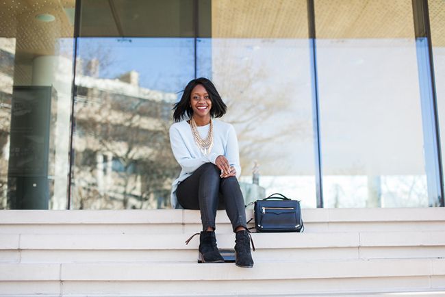 lou and grey tysons corner, baublebar courtney bib, lou and grey cashmere sweater, mac rebel, dc fashion blogger