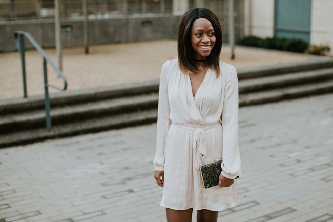 White Silk Dress
