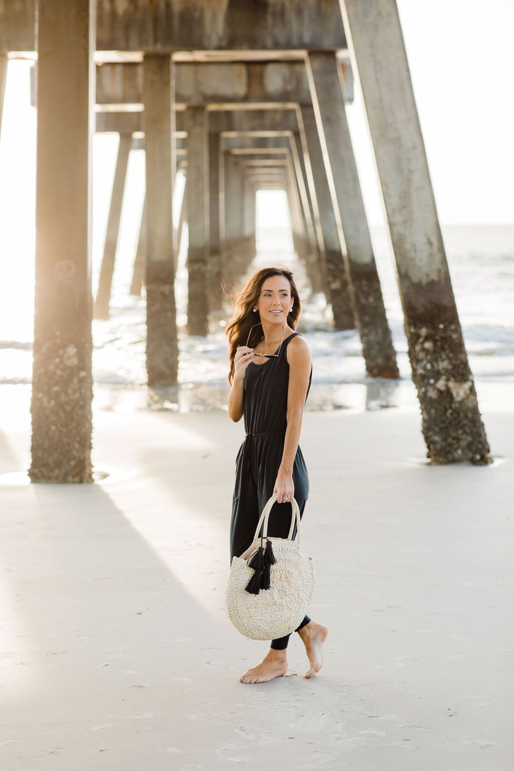 beach day buys, black jumpsuit