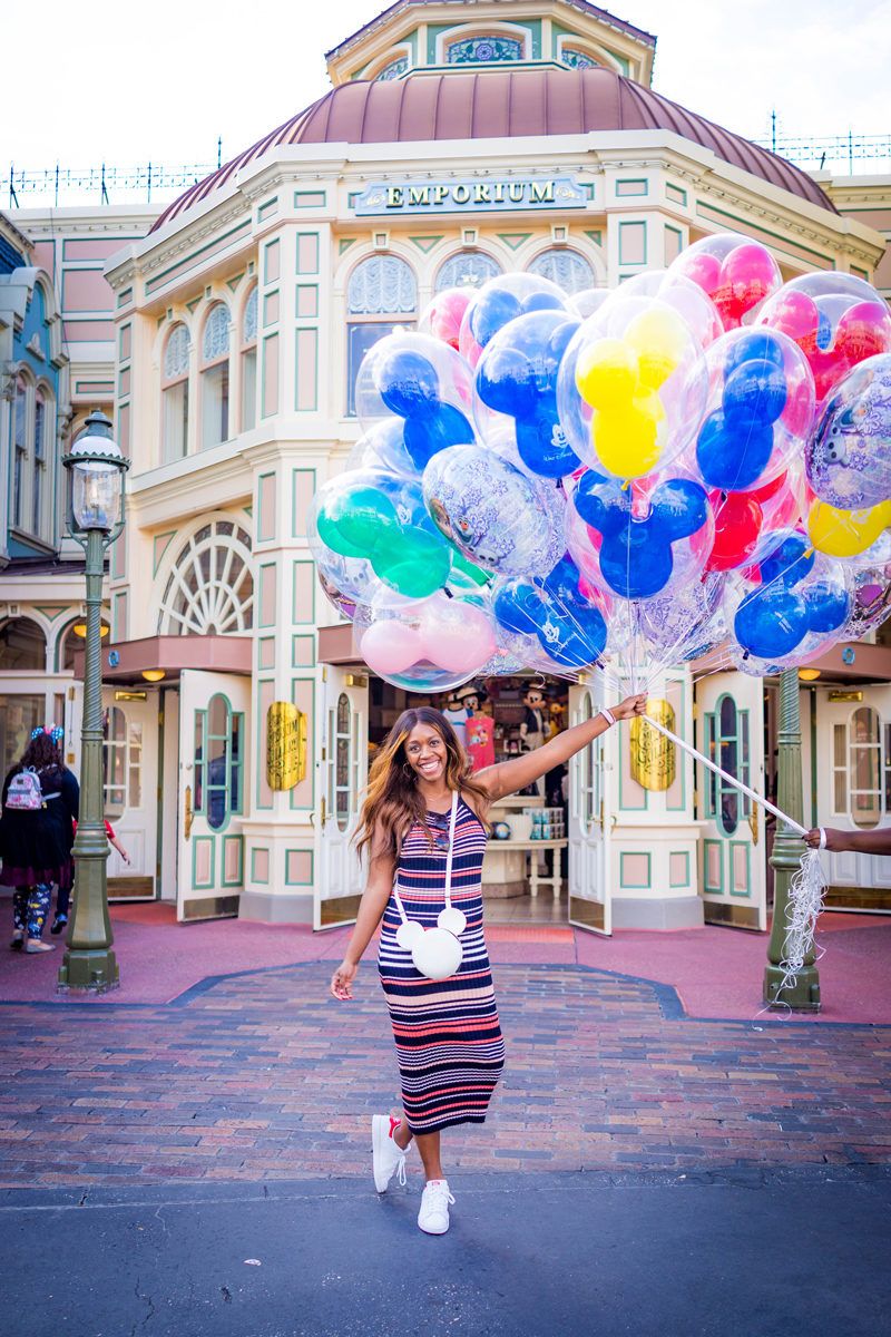Walt Disney World Balloons at Magic Kingdom - Disney World For Adults by popular DC travel blogger Alicia Tenise