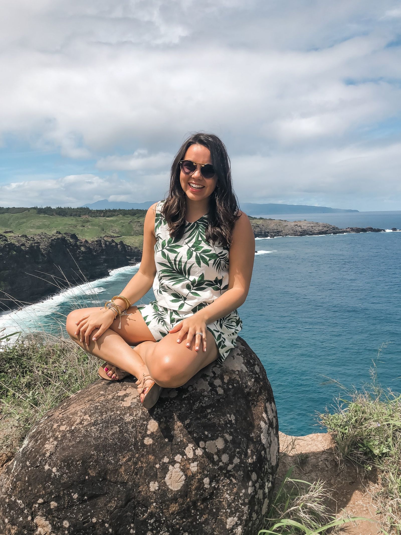 Palm print two-piece set | Adored by Alex
