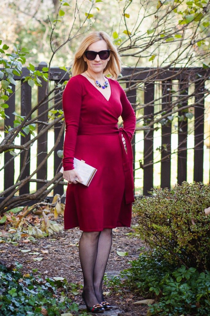 A cozy chic wrap dress from Amazon