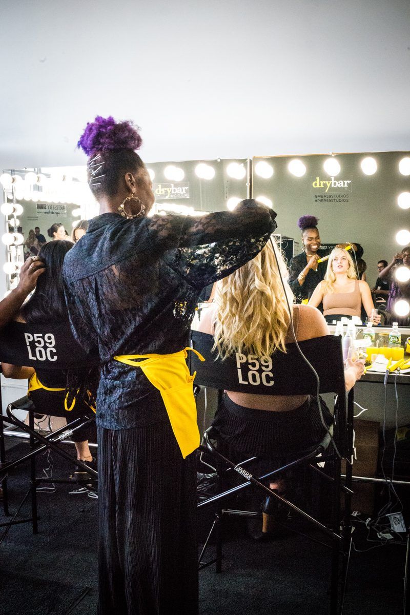 Backstage Pamella Roland SS19 with Drybar | NYFW Recap: Day 1 featured by popular Virginia fashion blogger Alicia Tenise