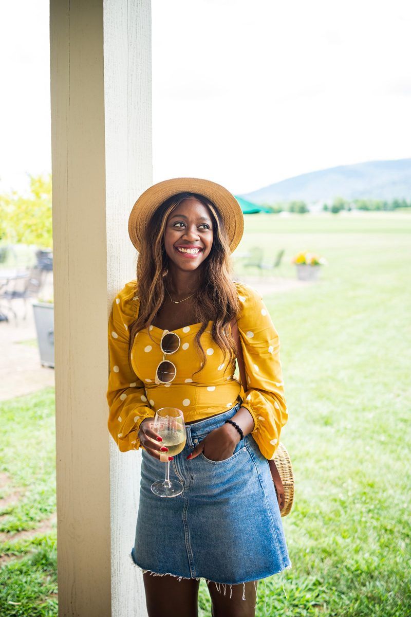 Casual Summer Daytime Date Outfit Idea - Polka Dot Fashion: Why Polka Dots are the New Stripes featured by popular DC style blogger Alicia Tenise