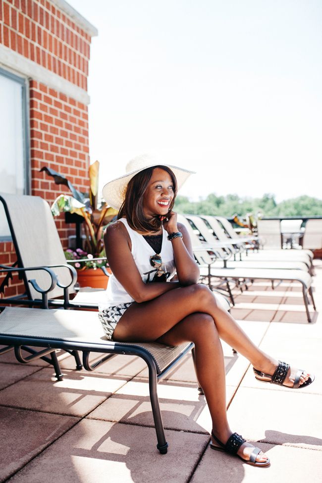AERIE LA PLAYA LACE HI-NECK BRALETTE, dc fashion blog, banana republic Tatiana sandal