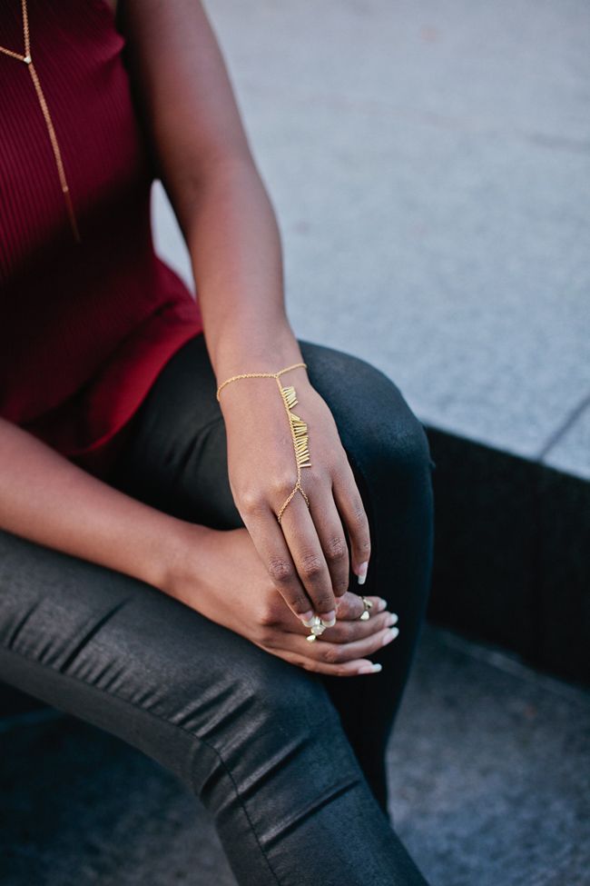 gorjana cameron hand chain, south moon under