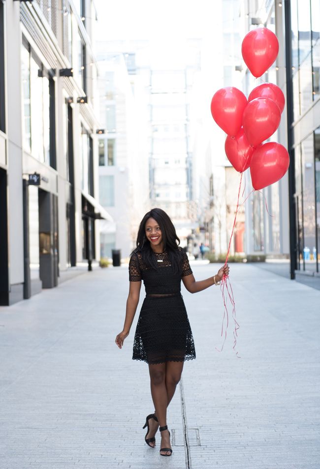 VINCENT CROCHET MINI DRESS KARINA GRIMALDI, lbd, little black dress, dc blogger, birthday blog shoot
