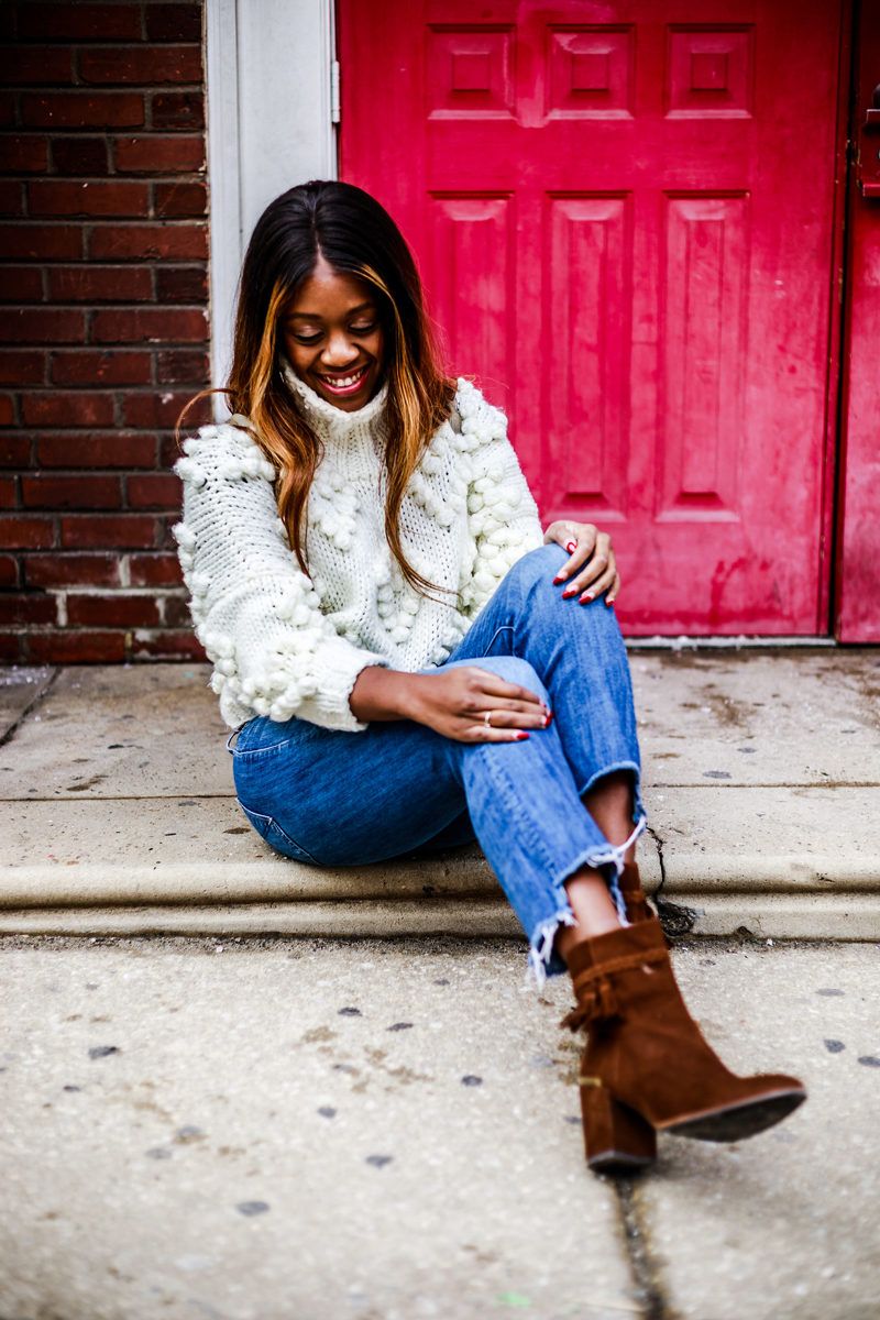 Winter Casual Outfit Inspiration - Learning to Love the Turtleneck Fashion by popular Washington DC blogger Alicia Tenise