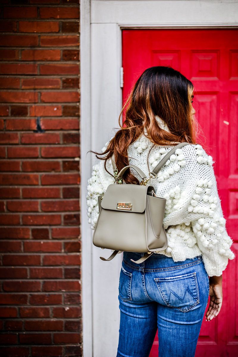 ZAC Zac Posen Eartha Iconic Convertible Backpack - Learning to Love the Turtleneck Fashion by popular Washington DC blogger Alicia Tenise