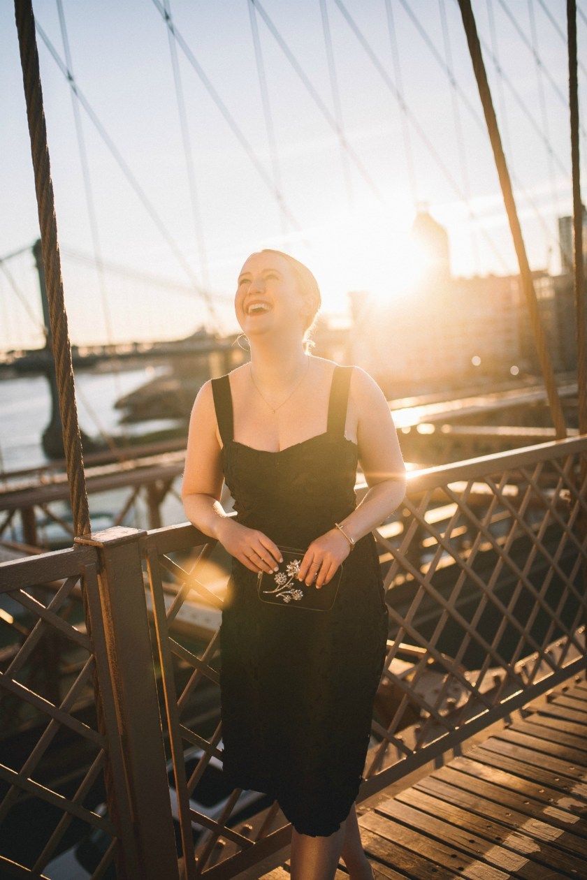 Little Black Lace Midi Dress I wit & whimsy