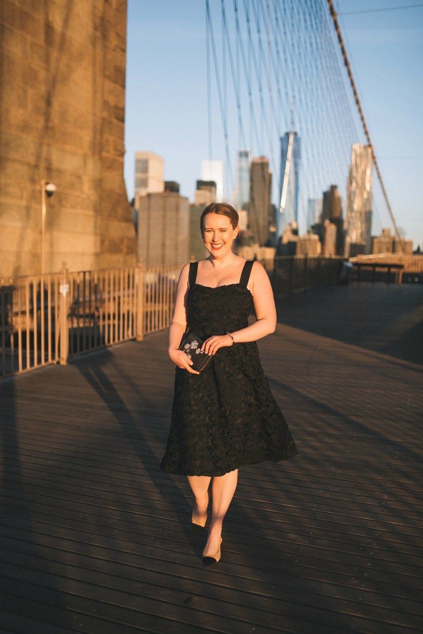 Little Black Lace Midi Dress I wit & whimsy