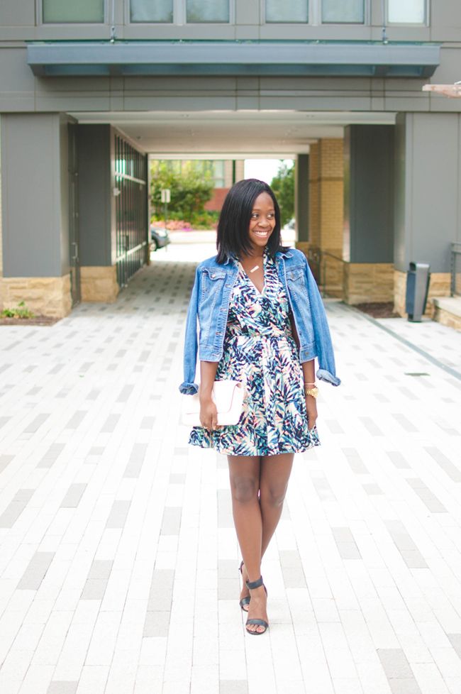 greylin fern dress, jeffrey campbell hough, vera bradley quilted harper clutch, denim jacket, fall going out ensemble, dc blogger