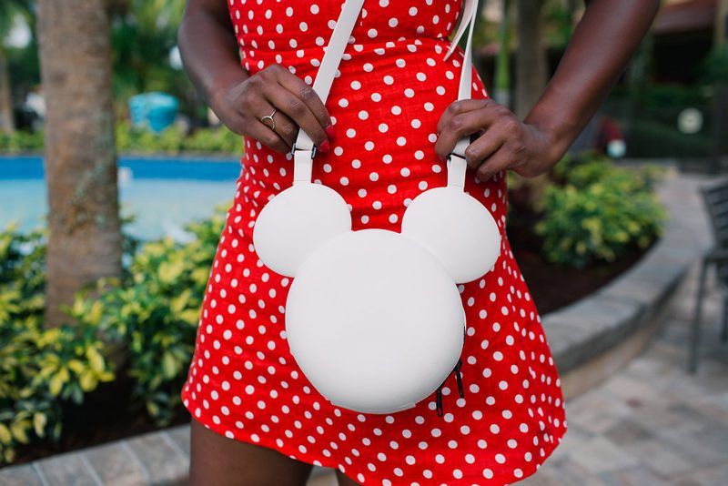 Minnie Mouse Bag - How to Channel Your Inner Disney Style: Minnie Mouse Outfit featured by DC style blogger, Alicia Tenise
