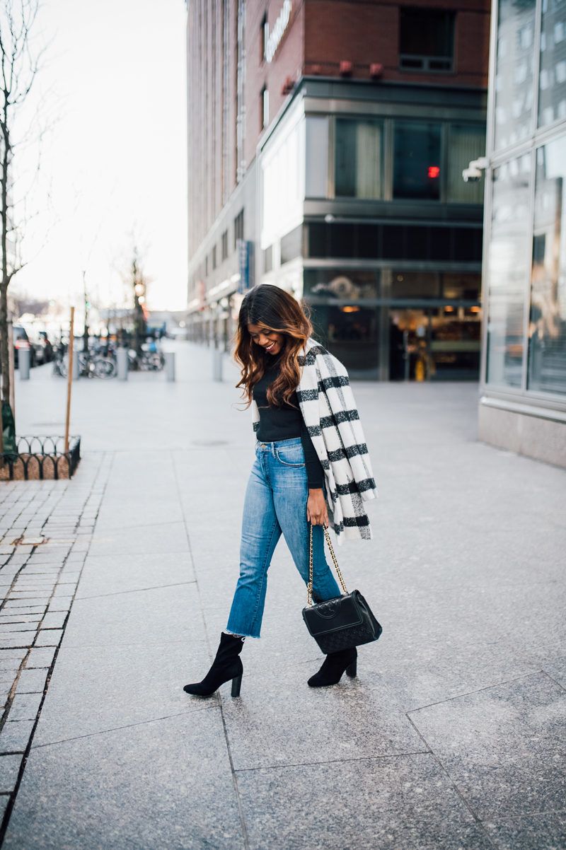 Mother Cropped Insider Denim