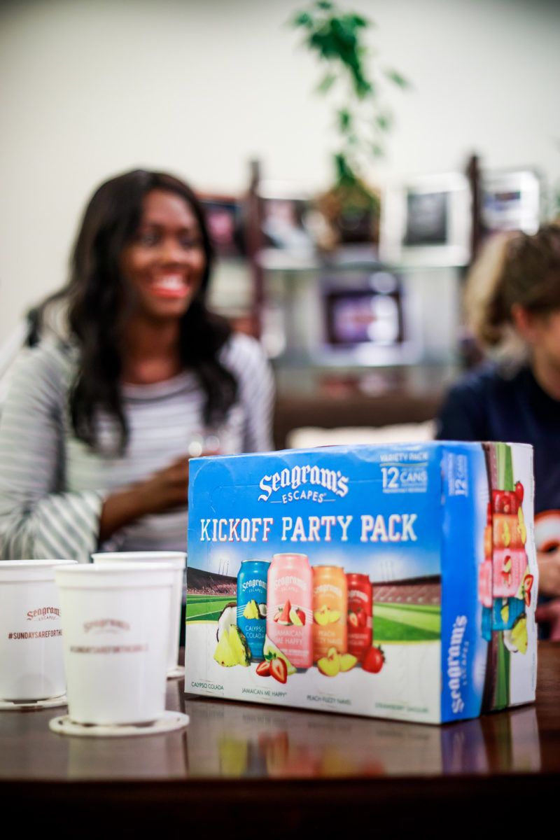 Seagrams Kickoff Party Variety Pack - How I Spend NFL Sundays: NFL Party with Seagrams by Washington DC lifestyle blogger Alicia Tenise