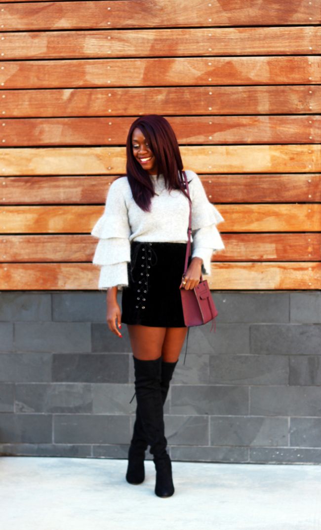 how to wear over the knee boots