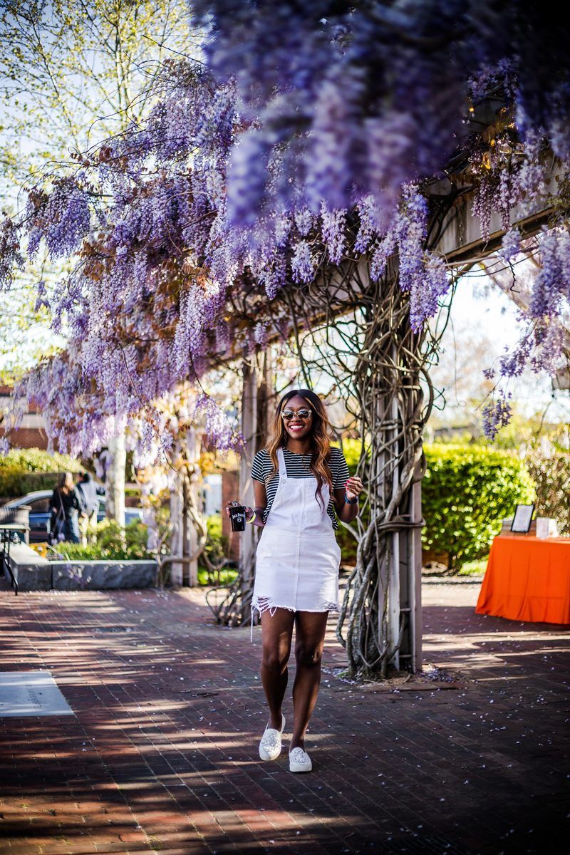 Blank Denim White Overalls - True Life: I Botched My First Major Blog Advertising Campaign by popular DC Blogger, Alicia Tenise