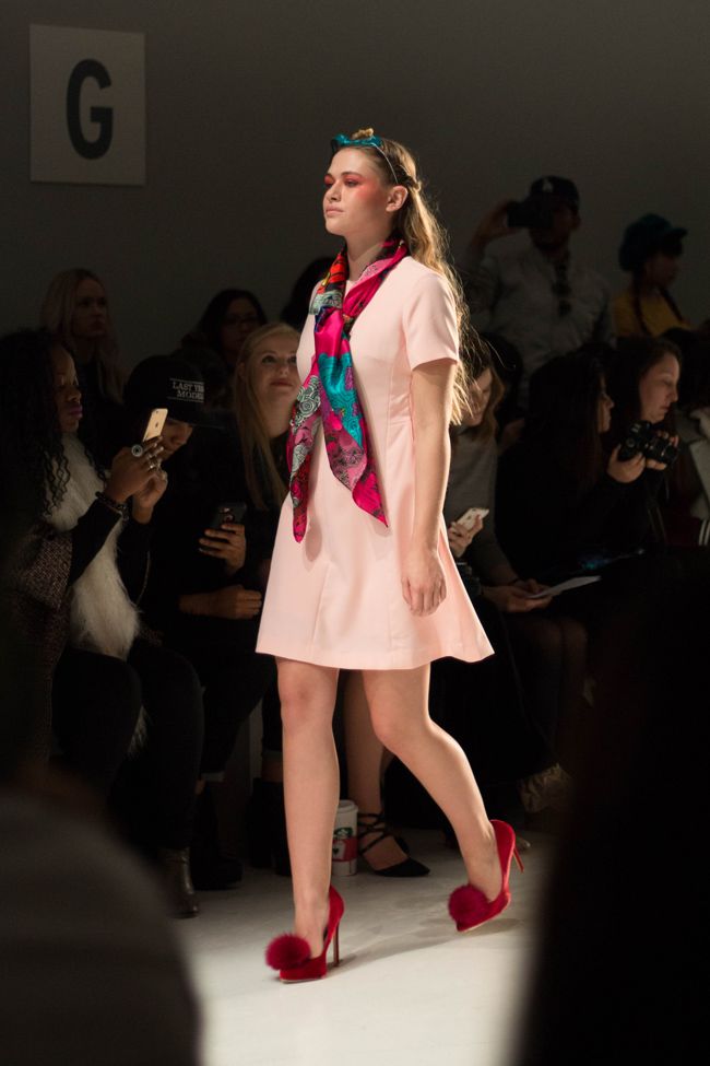 Dan Liu FW 2017 Pink Dress