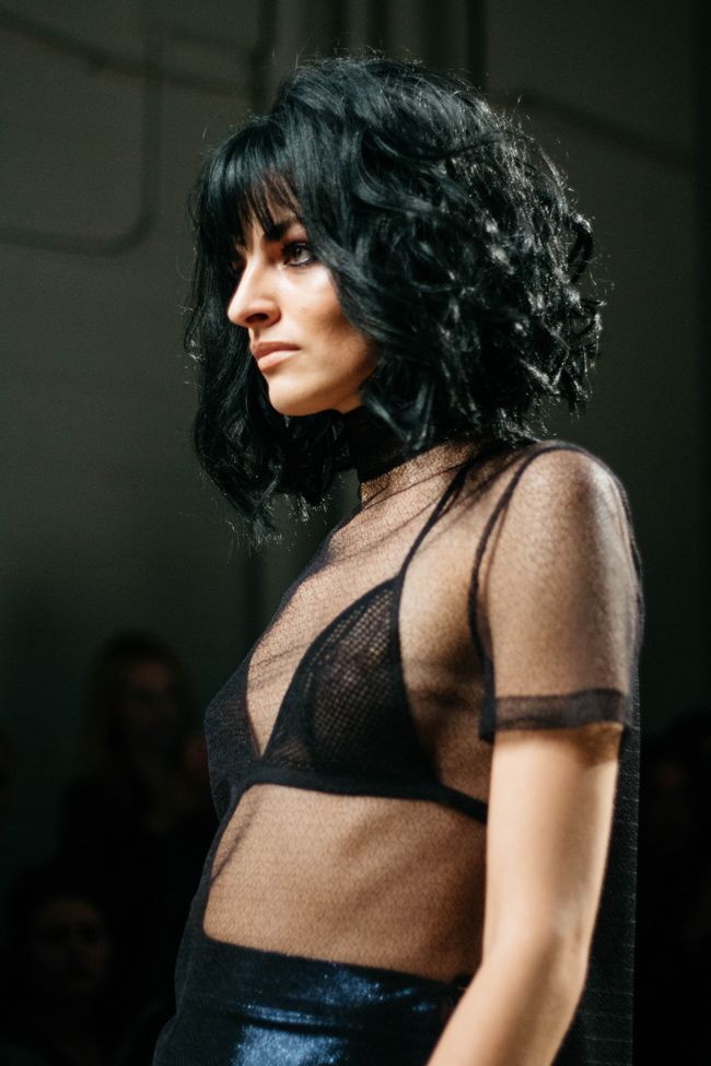 Georgine FW 2017 Sheer Black Shirt