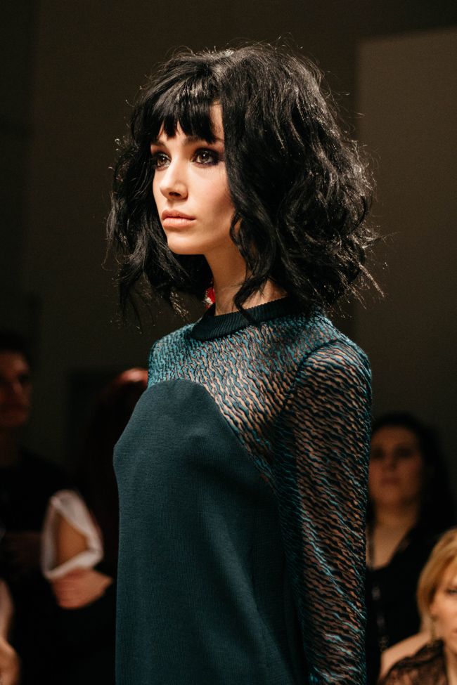 Georgine FW 2017 Green Textured Top