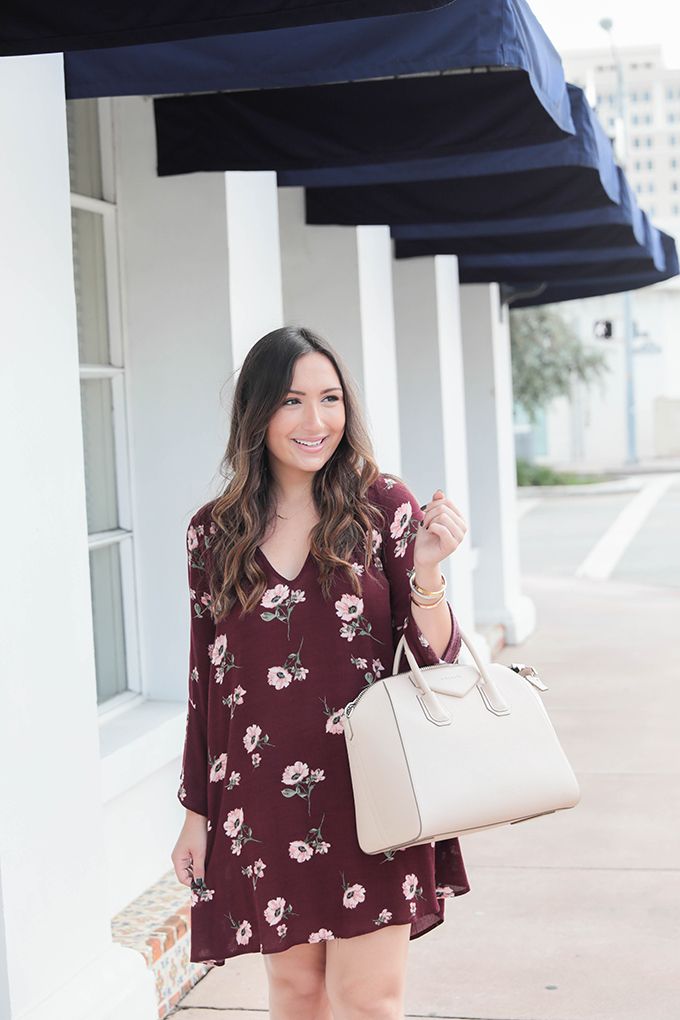 burgundy-dress