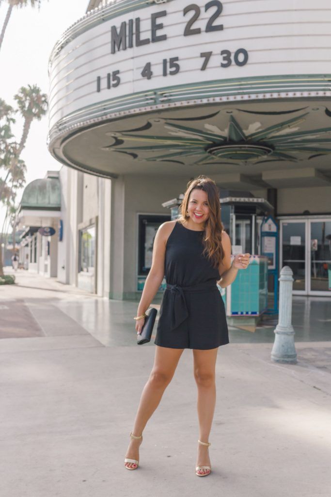chic tie-waist romper for any occasion | Adored by Alex