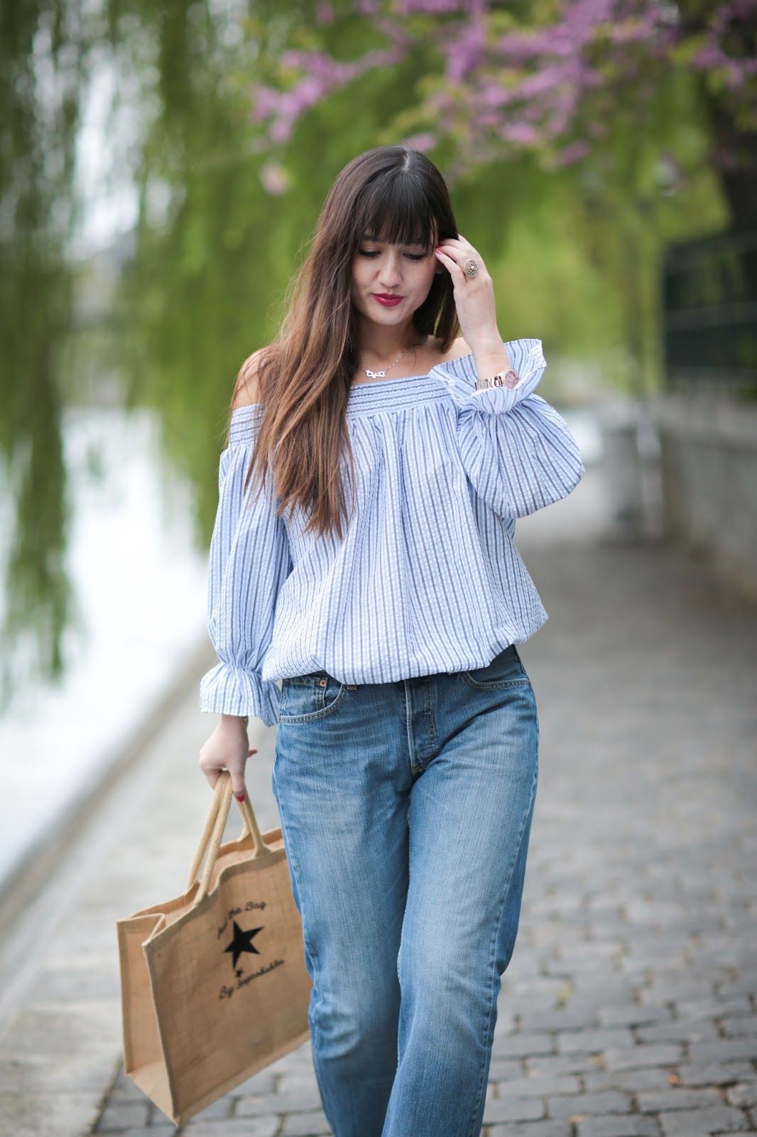 meetmeinparee, blogger, fashion, look, style, chic, spring style, off the shoulder top