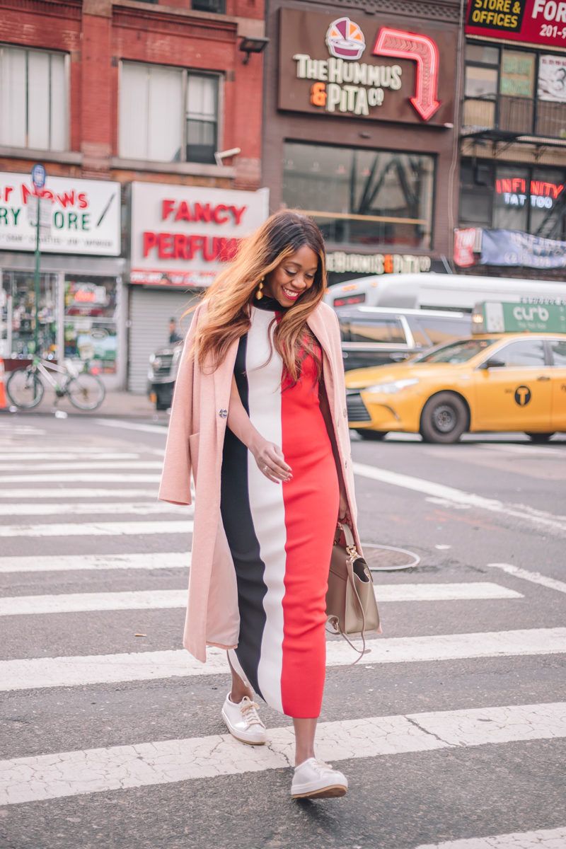 Solace London Colorblock Dress - Transitioning to your Spring Wardrobe by popular Washington DC style blogger Alicia Tenise