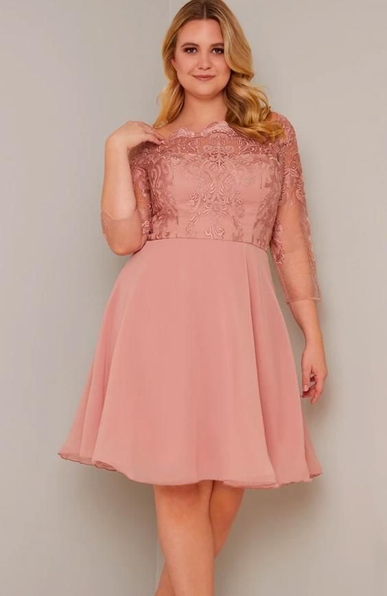 Curve Lace Badot Bridesmaid