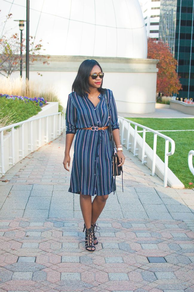 reddz trading, georgetown blogger crawl, theory striped shirtdress, dc consignment shops