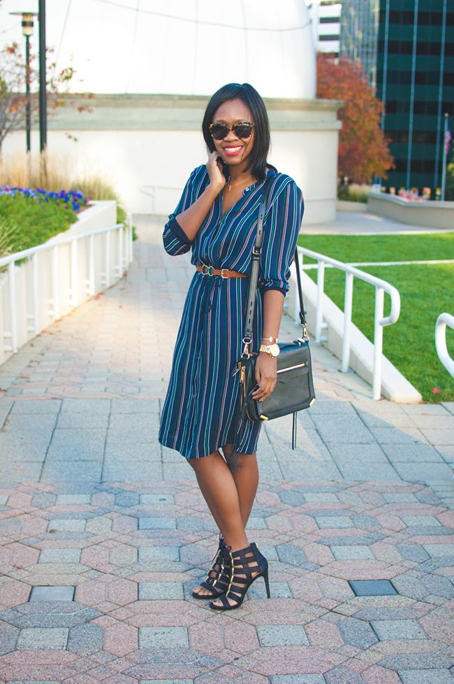 reddz trading, georgetown blogger crawl, theory striped shirtdress, dc consignment shops